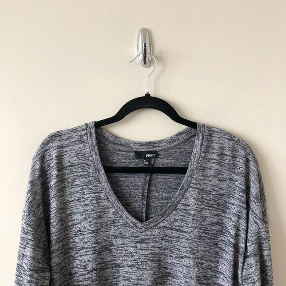 Wilfred Free Heather Grey Long Sleeve Split Back - Picture 4 of 8